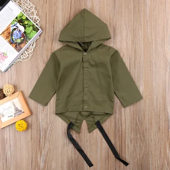 

Stock Fashion Baby Kids Long Sleeve Hooded Coat Letter Boys Toddler Coat Outerwear Jacket 0-24M