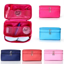 Fashion Lady Organizer Bag Multi Functional Cosmetic Storage Bags Women makeup Bag Insert With Pockets Toiletry Pouch
