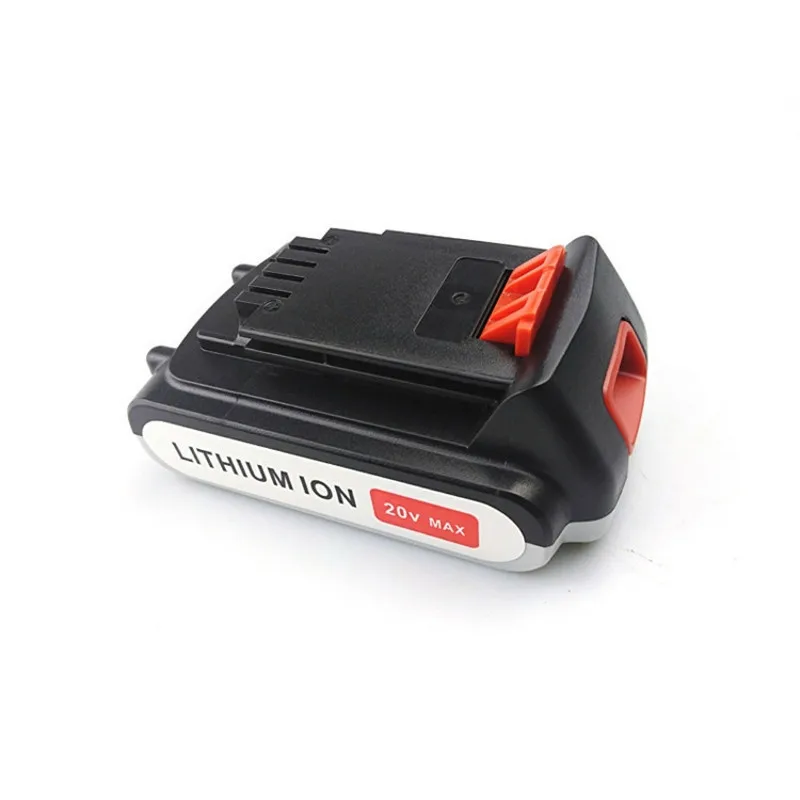 3pcs 20V 2000mAh Li-ion Rechargeable Power Tool Replacement Battery for BLACK & DECKER LB20 LBX20 LBXR20 LB2X4020-OPE