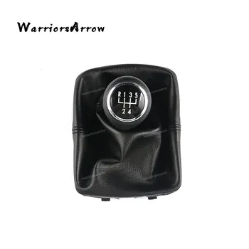

Car Accessories 5 Speed Car Gear Shift Knob With Gaitor Boot Cover For Volkswagen Polo 9N 9N2 2002 2003 2004 2005 2006 2007-2009