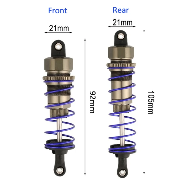 Stossdämpfer Vorne Hinten, Aluminium 120mm Vorne 140mm Hinten Metall S –