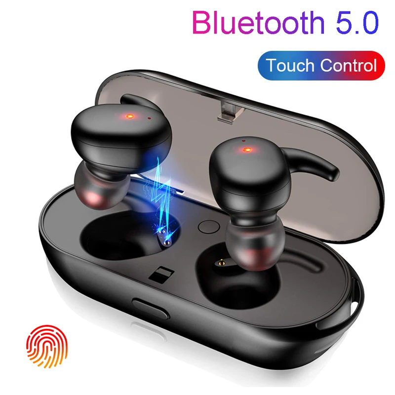 Капсульные TWS беспроводные наушники Bluetooth 5 0 водонепроницаемые вкладыши
