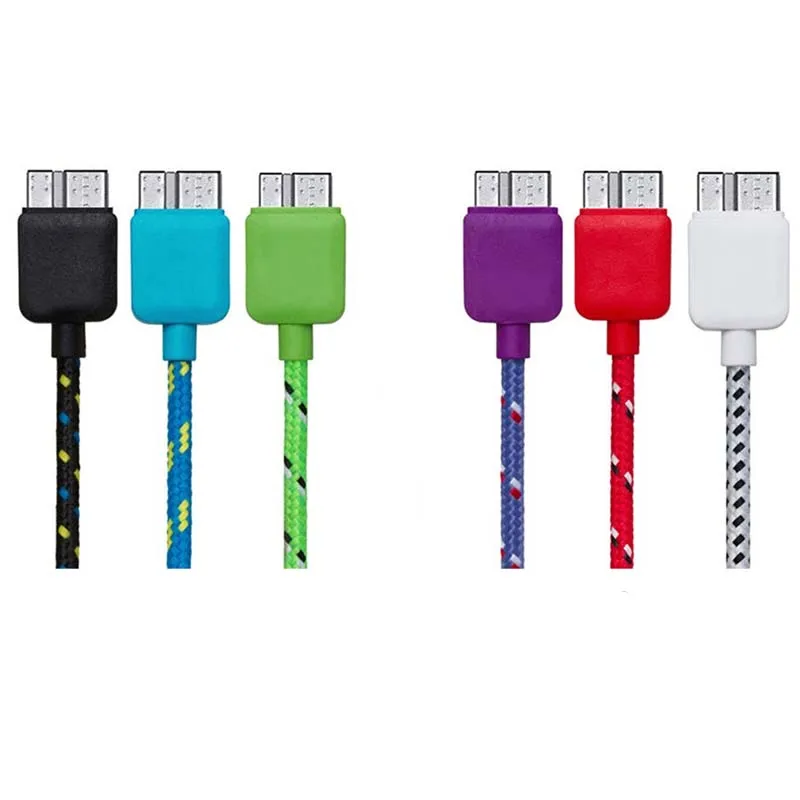 Новый цветной 1 м 3 фута ткань нейлон Usb 0 Микро плетеный кабель для синхронизации