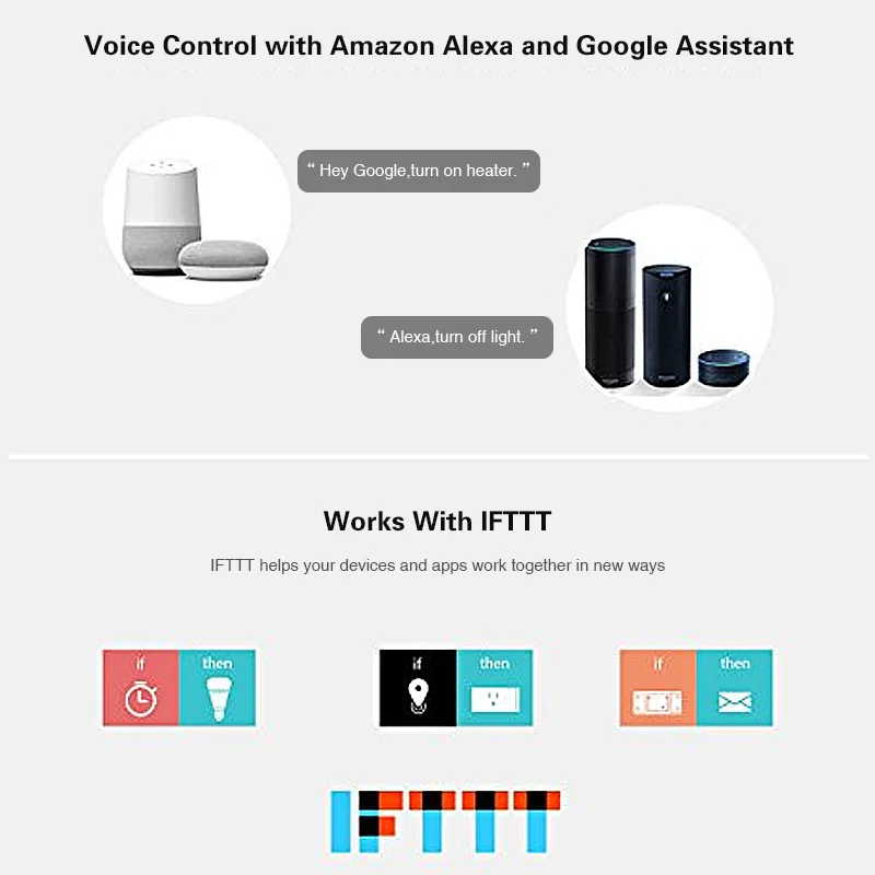 EACHEN WiFi смарт переключатель совместимый с Alexa голосовым управлением модуля DIY