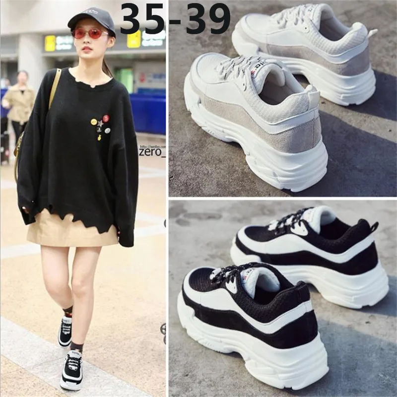 

Women's low-cut belts increased breathable leisure outdoor sports walking dinner party holiday travel sports shoes35-39