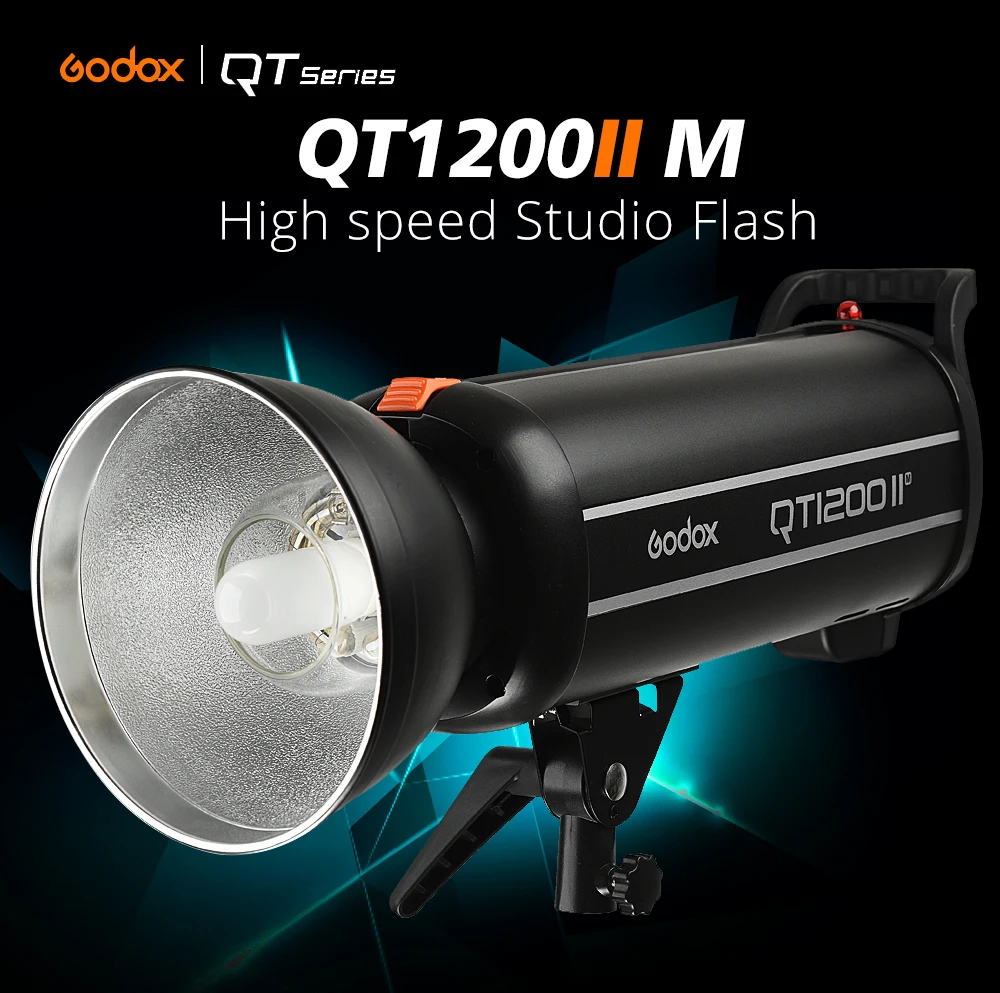New Godox QT1200II QT1200IIM 1200WS GN102 1/8000s High Speed Sync Flash Strobe Light Lamp Bulb with Built in 2.4G Wirless System New Godox QT1200II QT1200IIM 1200WS GN102 1/8000s High Speed Sync Flash Strobe Light Lamp Bulb with Built in 2.4G Wirless System