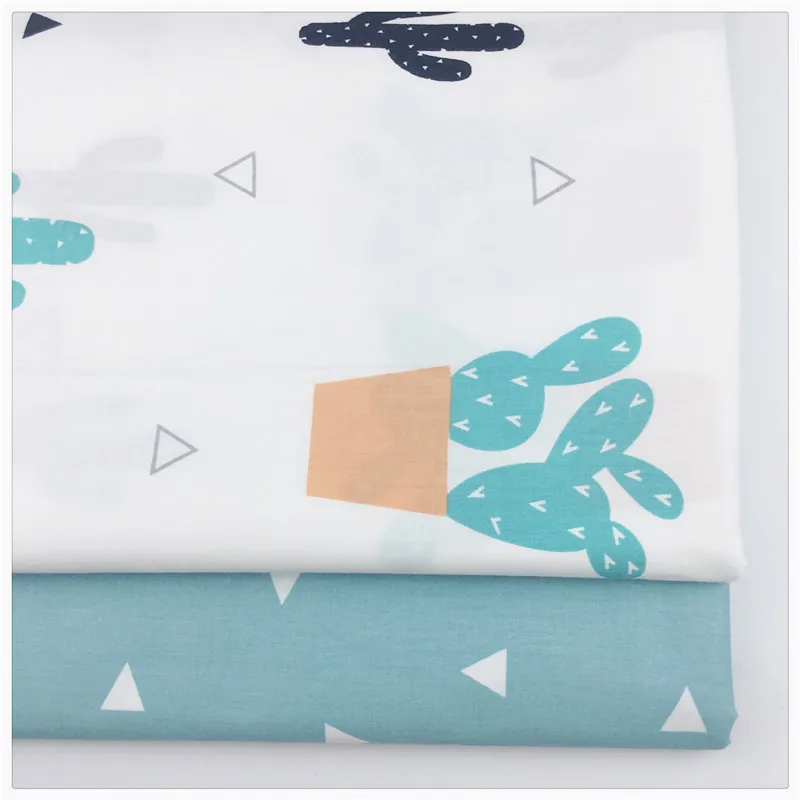 

Twill Cotton Fabric Plant Cactus Series Art Work Home Textiles Bundle Sewing Dolls Toys Crafts Diy Handmade Material Syunss