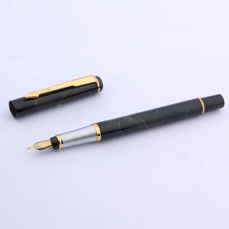 BAOER 801 металлический черный цвет золото M искусственная кожа|gift fountain pen|fountain penbaoer |