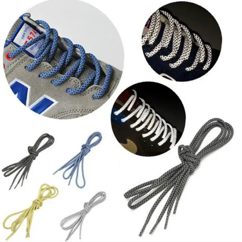 

Round Rope Reflective Runner Running Sport Shoe Laces Shoelaces Adjustable Shoestrings DIY