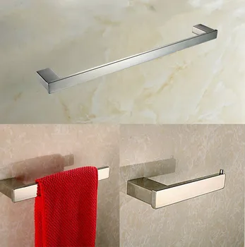 

Stainless steel 304 bathroom accessories set 3 Piece-Single Towel Bar and Towel Ring and Tissue Holder Polished Finished