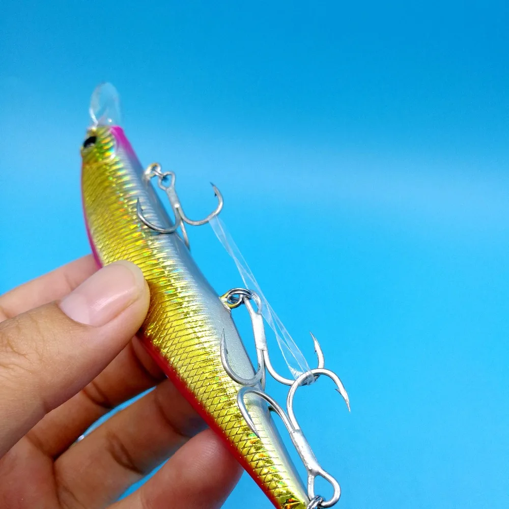 Isca de Pesca do Robalo Tsurinoya Lote Suspender Minnow Rígido 19.5g 120mm Longo Fundição Iscas Artificiais Wobblers Enfrentar 3 Pçs - 14 Esporte e Lazer