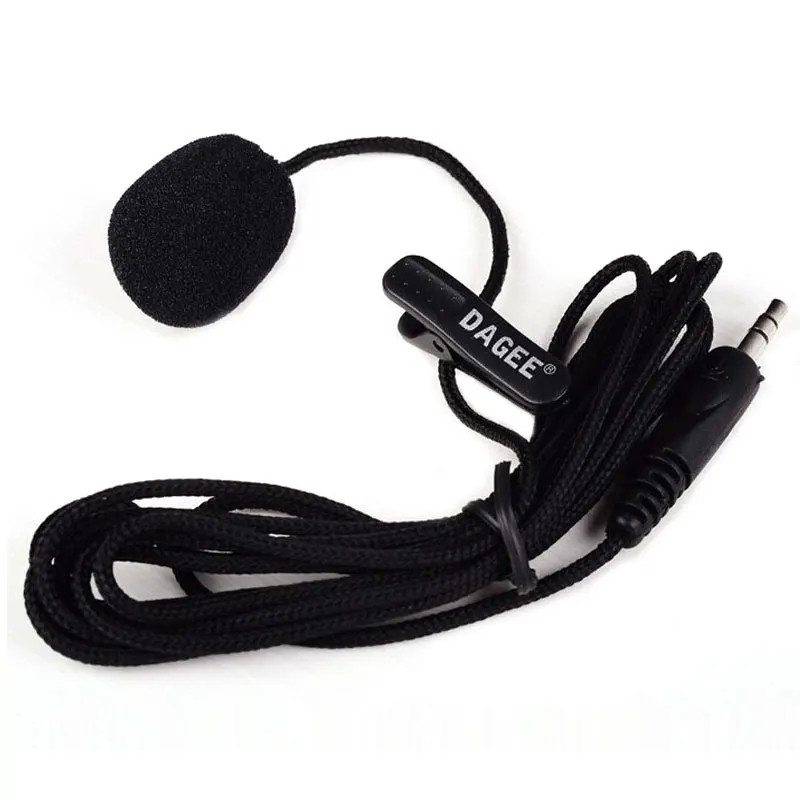 Портативный петличный мини микрофон Dagee DG 001MIC высококачественный с зажимом для