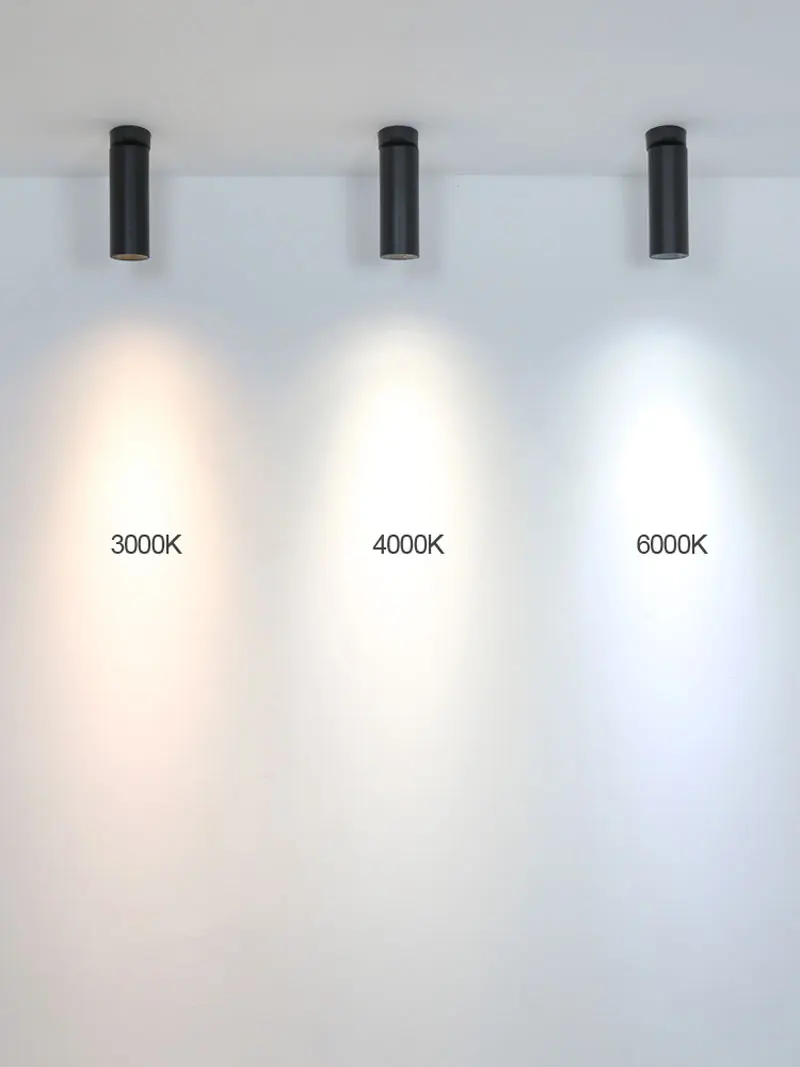 Светодиодный потолочный светильник, монтируемый на поверхности, 5 Вт, 10 Вт, 15 Вт, 20 Вт, 30 Вт, складной и вращающийся на 360 градусов, COB фоновый точечный светильник