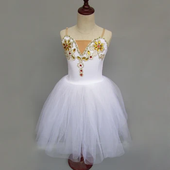 

Kids Adults Sequined Diamond Ballet Dance Costumes Professional Tutu Ballet Dancing Dress Girls Ballroom Stage Wear Dance Dress