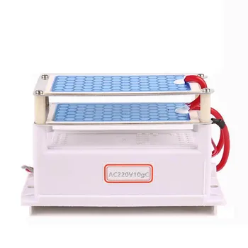 

220V/110V 10g Portable Ceramic Ozone Generator Double Integrated Long Life Ceramic Plate ozonator air Water Cleaner Air Purifier