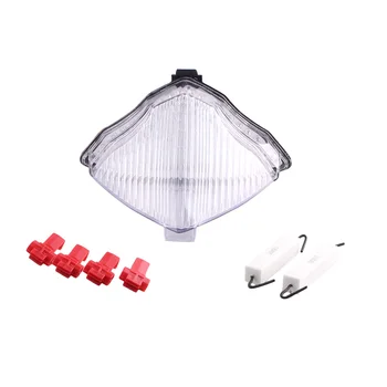 

E-Mark Integrated LED Rear Brake Tail Light Turn Signals Lamp Blinker For YAMAHA YZF R1 / YZF-R1 2004-2006 Taillight Assembly