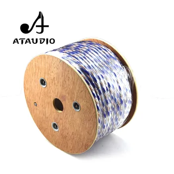 

ATAUDIO HIFI Speaker Cable High Quality 6N OFC Pure Copper Hifi Speaker Wire Bulk Cable For Diy