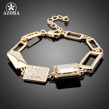 

AZORA Gorgeous Gold Color Stellux Austrian Crystal Bracelets TS0040