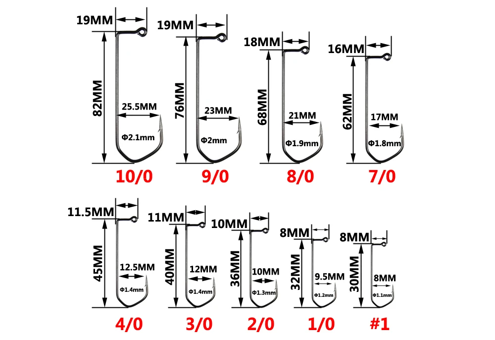 Wifreo 100 шт. 7150 джиг Крючки V изгиб высокоуглеродистой стали черный никель для DIY Джиги рыболовные крючки 10/0 8/0 3/0 4/0 1/0