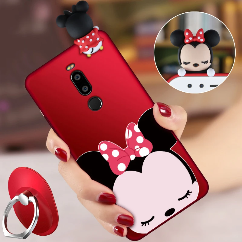 Чехол Meizu X8 ALIVO 3D милый Минни Микки полная защита Мягкий силикон противоударный