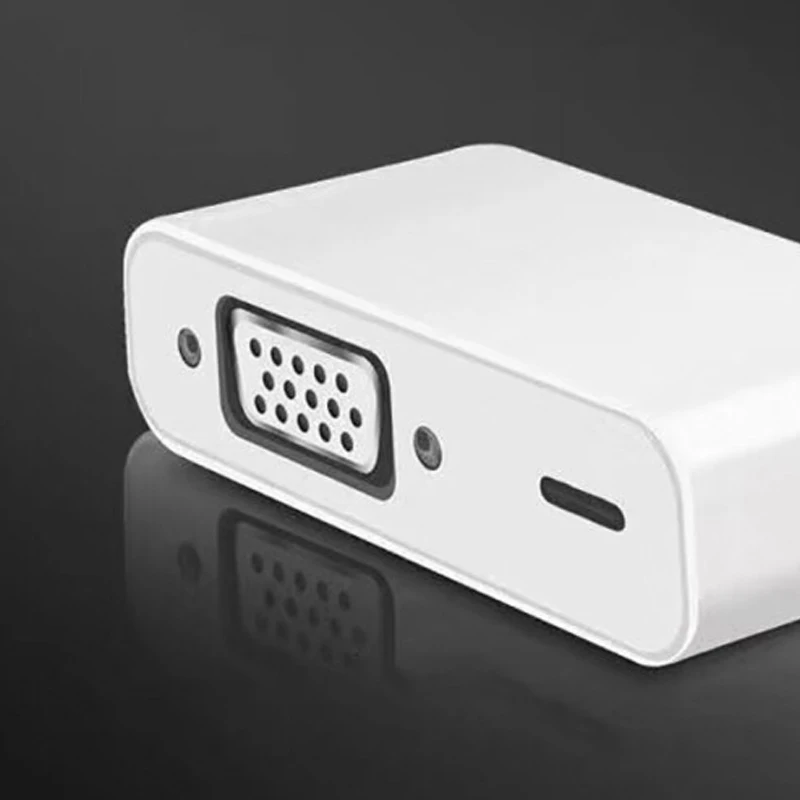 Для ipad iphone 8Pin интерфейс к VGA адаптер 1080 p HD видео конвертер адаптер для iphone 5S/6/6s/7/8/X ipad
