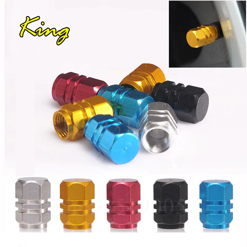 4pcs Aluminum car tire valve stem caps covers dustproof caps For Jeep