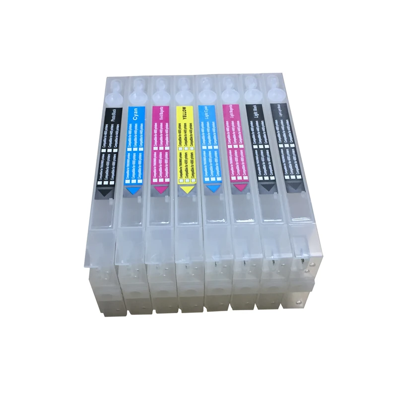 8 colors 4800 Refillable Ink Cartridges Empty For Epson Stylus Pro 4800 with chips and chip resetter high quality 8 colors 4800 Refillable Ink Cartridges Empty For Epson Stylus Pro 4800 with chips and chip resetter high quality