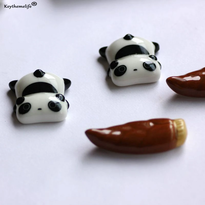 4 шт супер милая панда палочки для еды держатель стенд керамические палочки для еды держатель для вилок BF