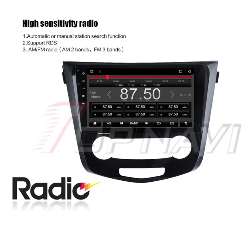 car radin 1din For Nissan Qashqai 2016