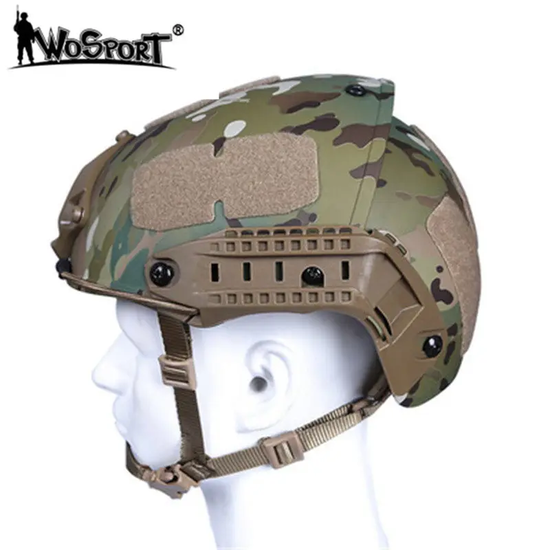 

WoSoprT AF Combo Tactical Helmets Materials Cs Military Tactical Outdoor Hunting Shooting Paintball Gear Big Vision Fast Helmets