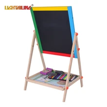 LIGHTAILING Brand Wooden Double Sided Magnetic Drawing Board Writing Board Sketchpad Easel Fantastic Blackborad Kid Toys