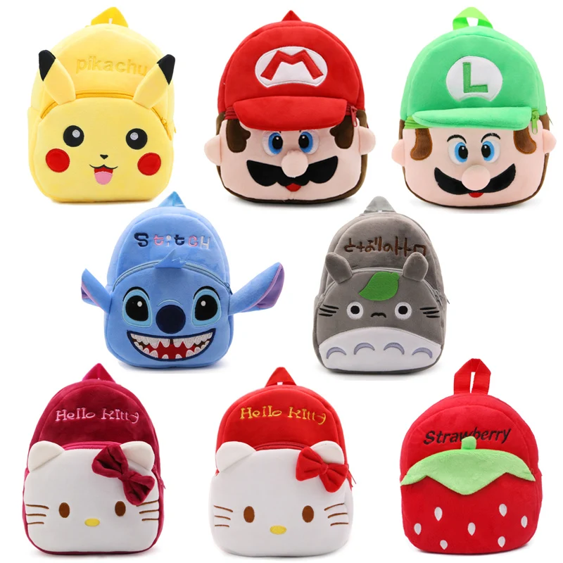 

Kids Plush Backpack Toys Cartoon Mini School Bag For Kindergarten Boys Girls Baby student bag Children Lovely Schoolbag