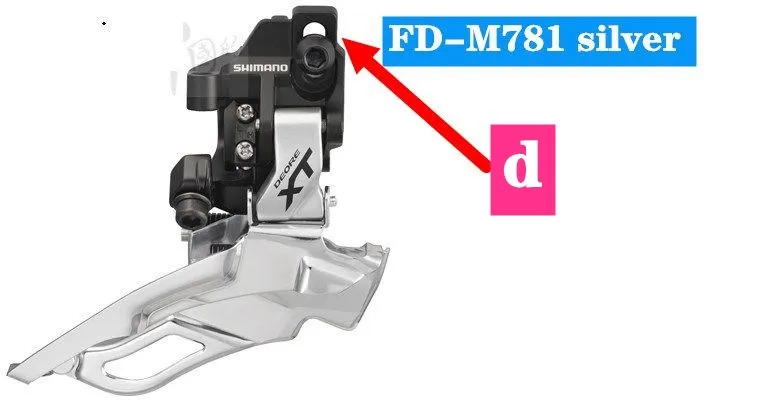 Shimano Deore XT FD M786 20 скоростей вниз качели прямое Крепление передний переключатель 2x10