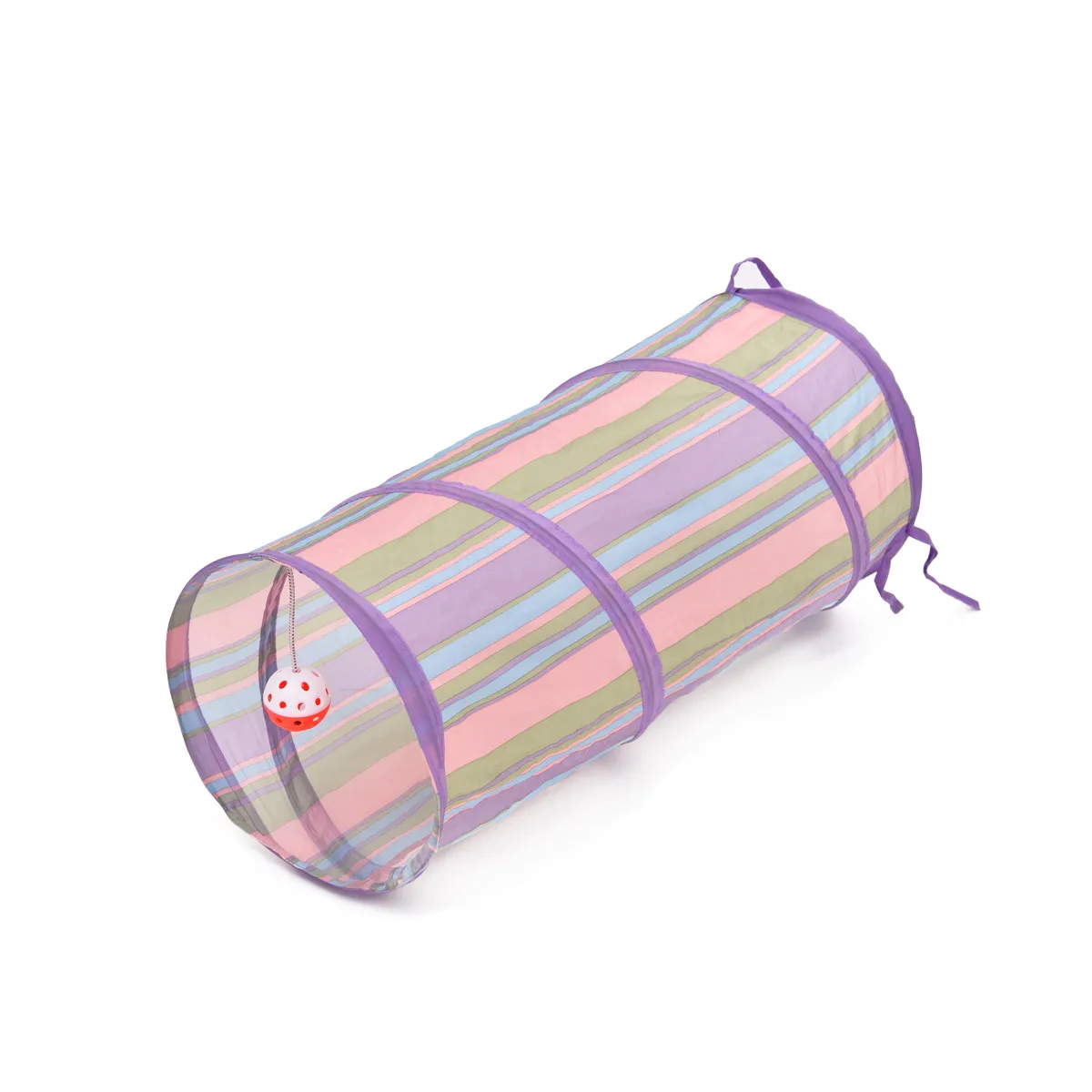 WJ0007purplw Забавная игрушка для питомцев, складная игрушка для питомцев, кошек, туннельные шарики, игрушки для кошек, игрушки для щенков, хорьков, кролика, игры для собак, туннельные трубки - Цвет: WJ0007purplw