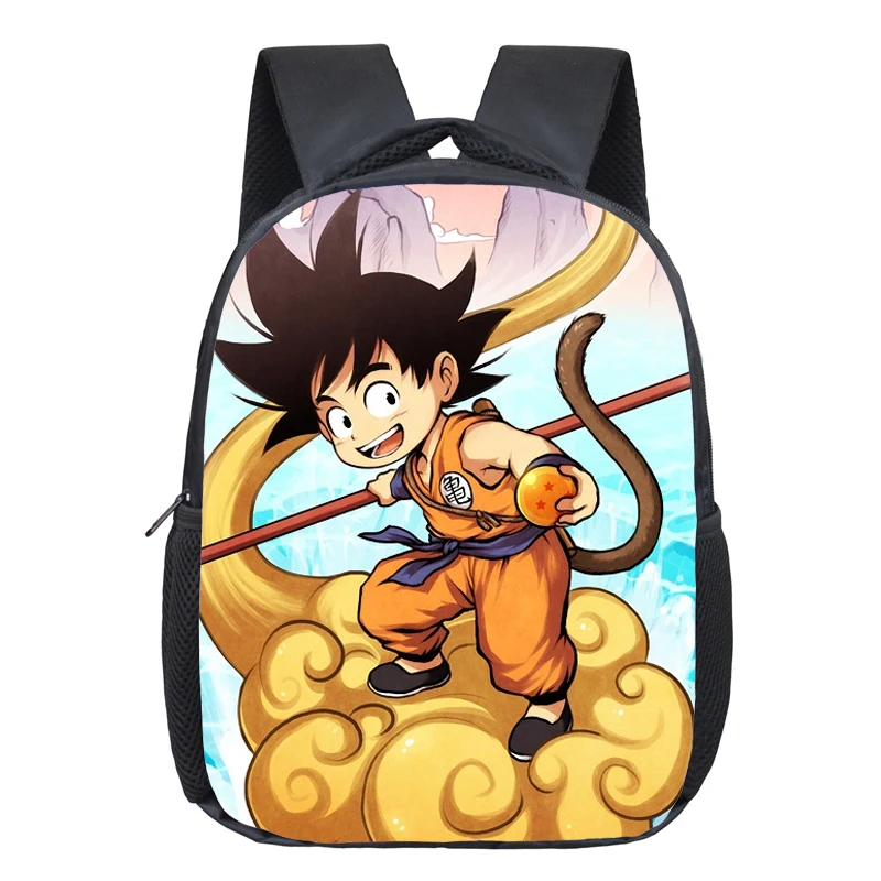 12 дюймов Аниме Dragon Ball детские школьные сумки Sun Goku мальчики девочки детский сад Печать Рюкзак Детские повседневные сумки подарок рюкзаки - Цвет: Dragon Ball 1