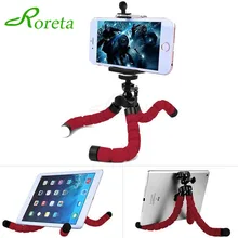 Roreta мини штатив для мобильного телефона гибкий губчатый держатель осьминог настольная подставка кронштейн для iPhone X 8 7 6 plus Штатив для телефона