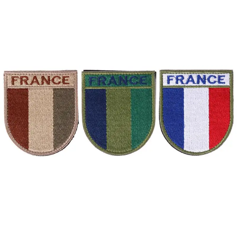 

Embroidered Military Patch for Clothes Bag Cap Army Morale Badges Tactical France Flag DIY Patches Sewing Accessories