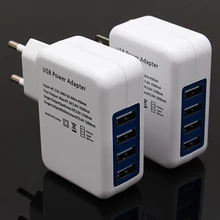 Hot Sale US EU 4 USB Port Micro USB Charger USB Adapter HUB EU Plug For Samsung Charger For iPhone 6 6s Plus 5s