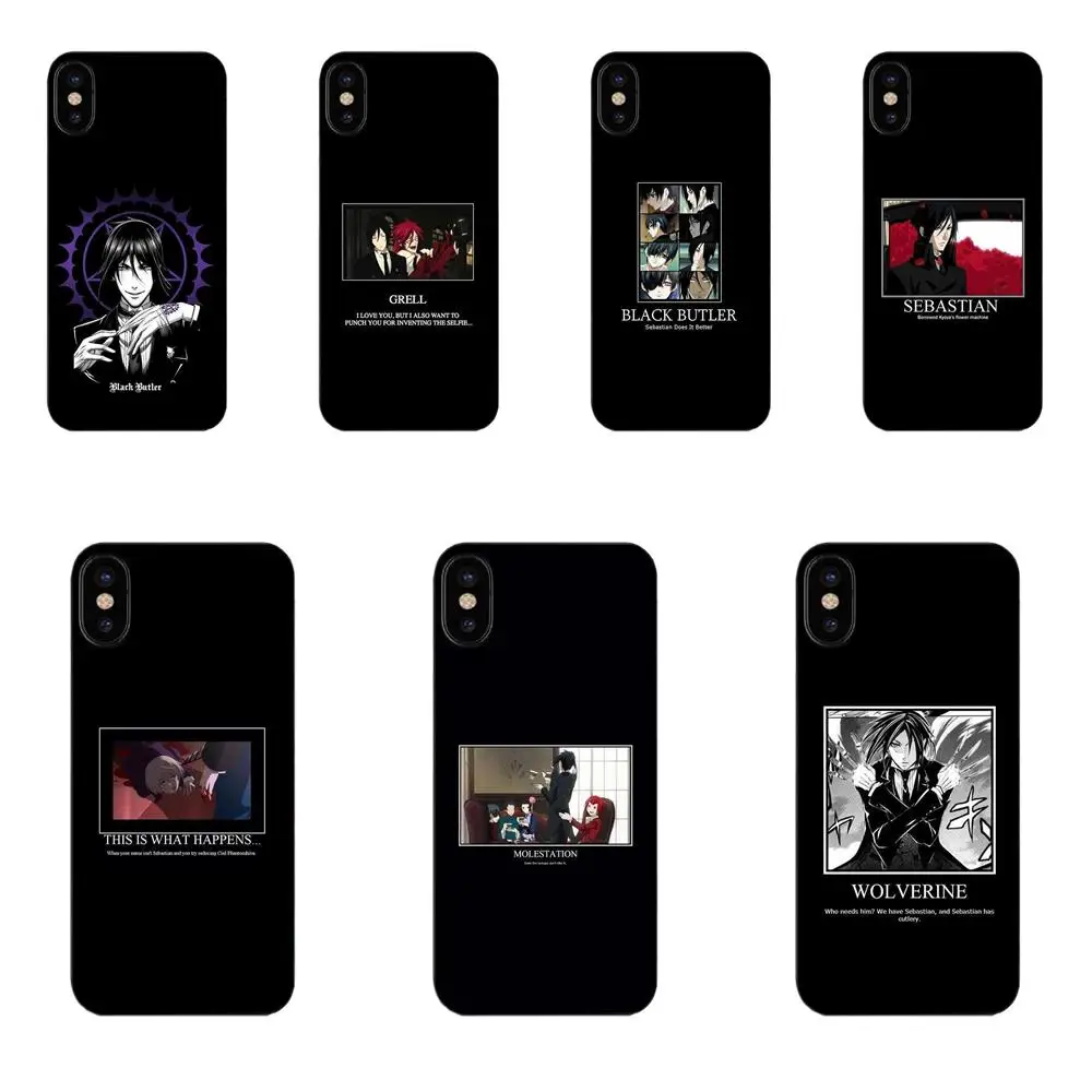

For Huawei Honor 4C 5A 5X 6A 6C 6X 7X 9 V8 V10 Mate 7 8 10 P9 P20 Pro Lite Play New High Quality Phone Case Black Butler Anime