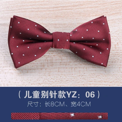 Модные детские элегантные джентльменские галстуки-бабочки, детские праздничные галстуки-бабочки, корейский галстук бабочка - Цвет: 5