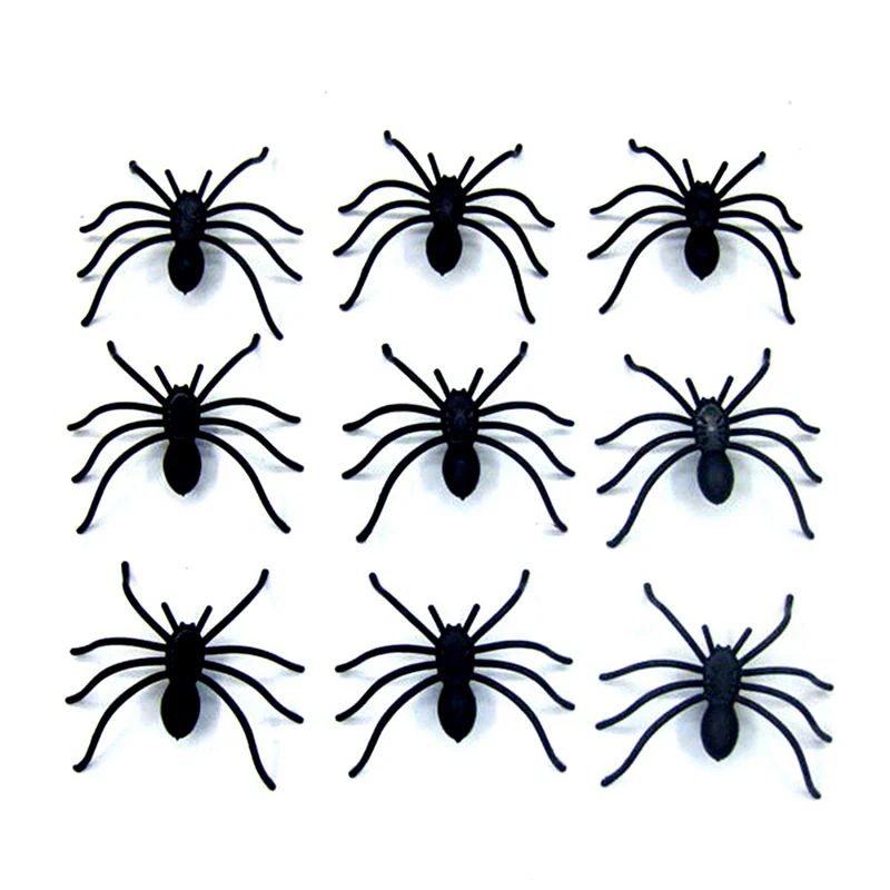 UK Stock Fake Insects Joke Prank Halloween Spiders x 5