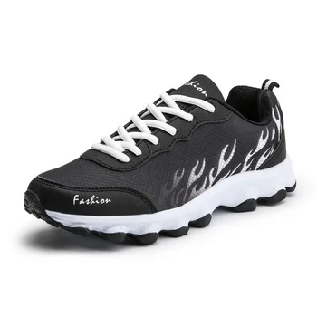 

New Running shoes couple models men's mesh breathable round head Men non-slip lightweight sports breathable couple shoes