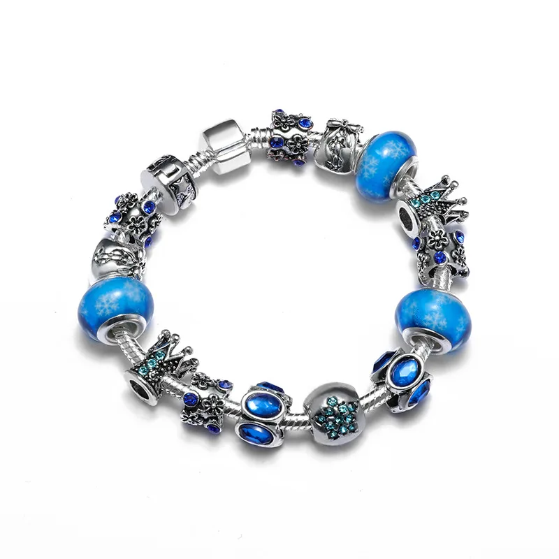 

DropShipping Pearl Crown Stars sun moon Bracelets Beads Charm Bow Patterns Bracelets & Bangles For Women DIY Jewelry