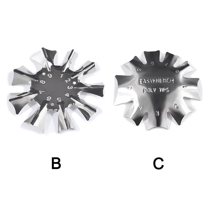 Нержавеющая сталь Французский маникюр модель ногтей шаблон инструмент Прямая поставка
