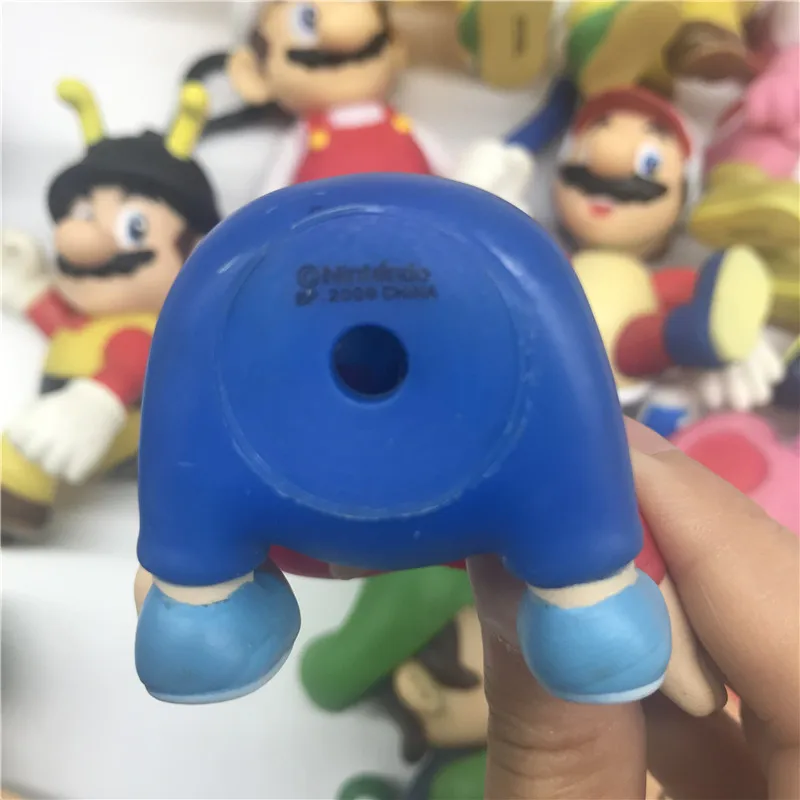 AOSST 13cm Super Mario Toys Anime Mario Bros Bowser Luigi Koopa Mushroom Peach Odyssey PVC Action Figure Model Dolls Toy