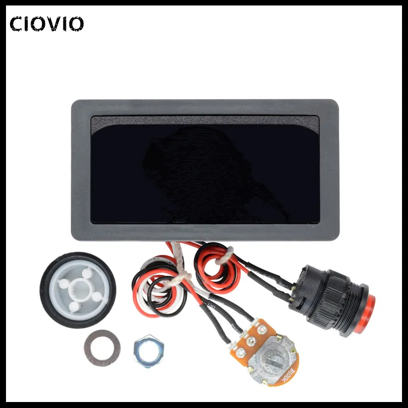 

DC 6V-30V 12V 24V MAX 8A 16kHz Adjustable PWM Motor Speed Controller Digtal Display DC motor Control CV Governor Switch CIOVIO