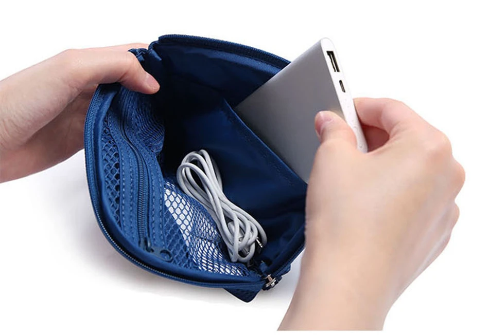 Travel Accessories Creative Shockproof Digital USB Headset Storage Charger Cable Earphone Makeup Organizer Women Accessories Bag