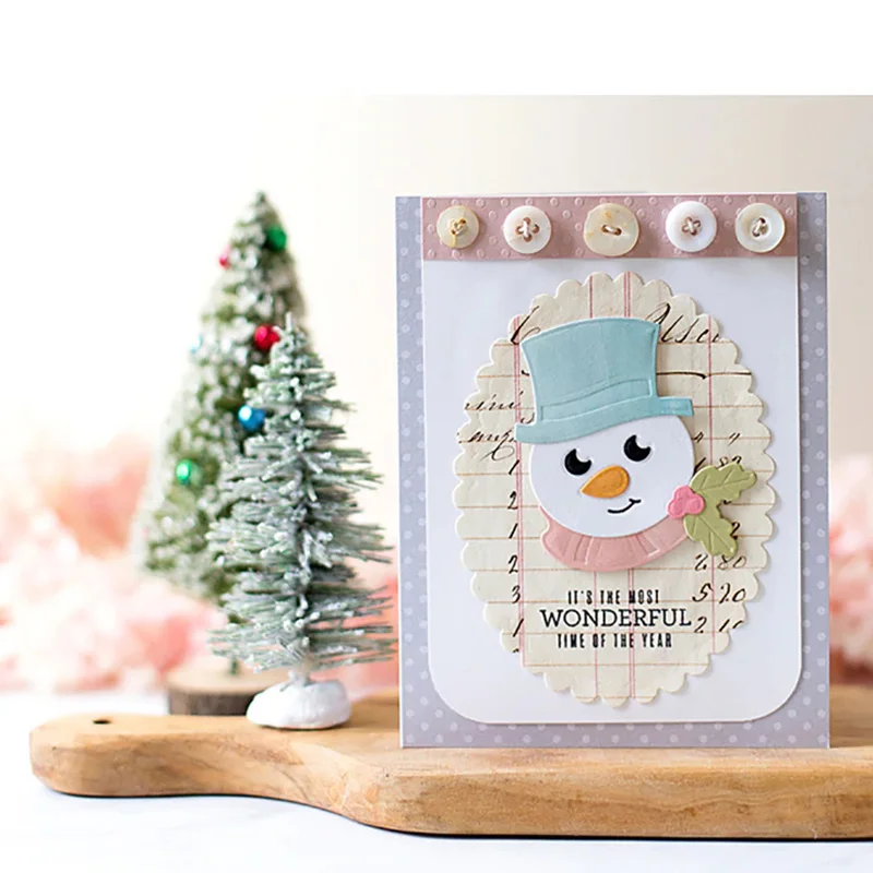 

Snowman Avatar Metal Cutting Dies New 2019 Stencils for DIY Scrapbooking Paper Cards Making Craft Fun Decor Christmas Dies