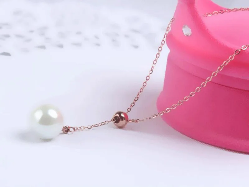 SINYA Trendy Multifunctional Pendant 8-8.5mm Pearl Pendant 18k Yellow Gold Chain& Akoya Pearl Pendant Necklace For Women Gift (23)