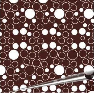 

White Circles Chocolate Transfer Sheets Christmas Cake Wrapper Decoration Frosting Mold Wholesale Free Shipping